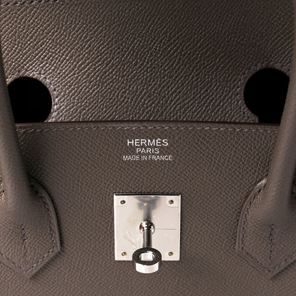Hermes Epsom Birkin Sellier 35 Etain 6 of 11