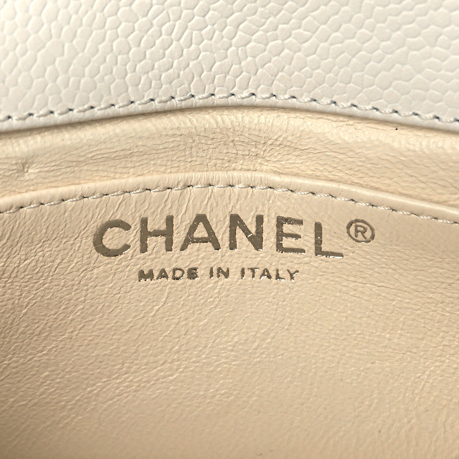 Chanel Caviar Quilted Extra Mini Flap White 6 of 10