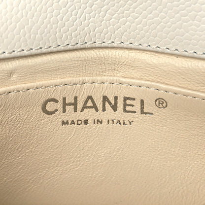 Chanel Caviar Quilted Extra Mini Flap White 6 of 10