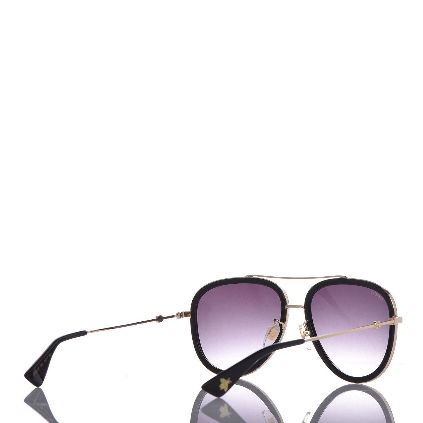 Aviator Sunglasses GG0062S Black White