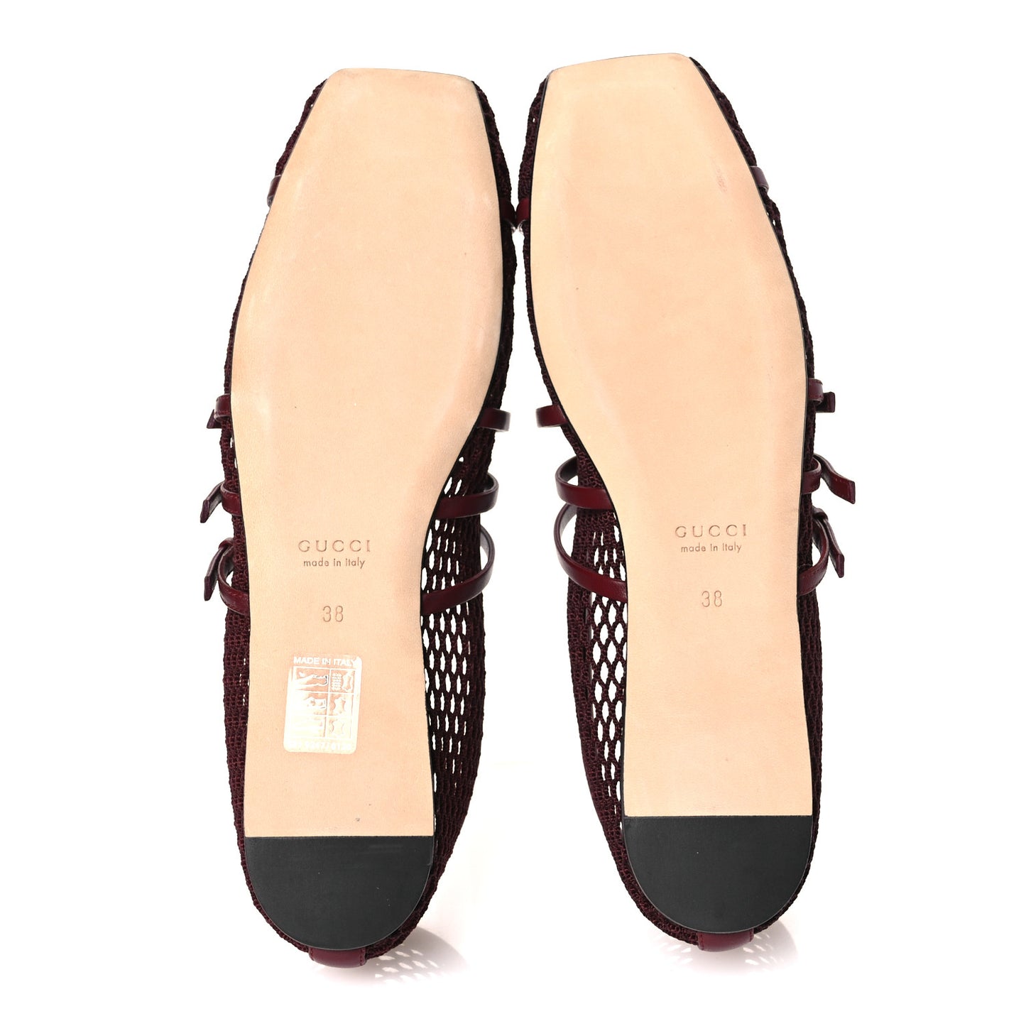 Video Net Nappa Horsebit Ballerina Flats 38 Rosso Ancora