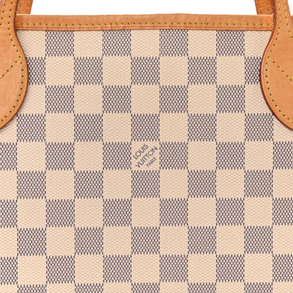 Louis Vuitton Damier Azur Neo Neverfull MM Rose Ballerine 10 of 16
