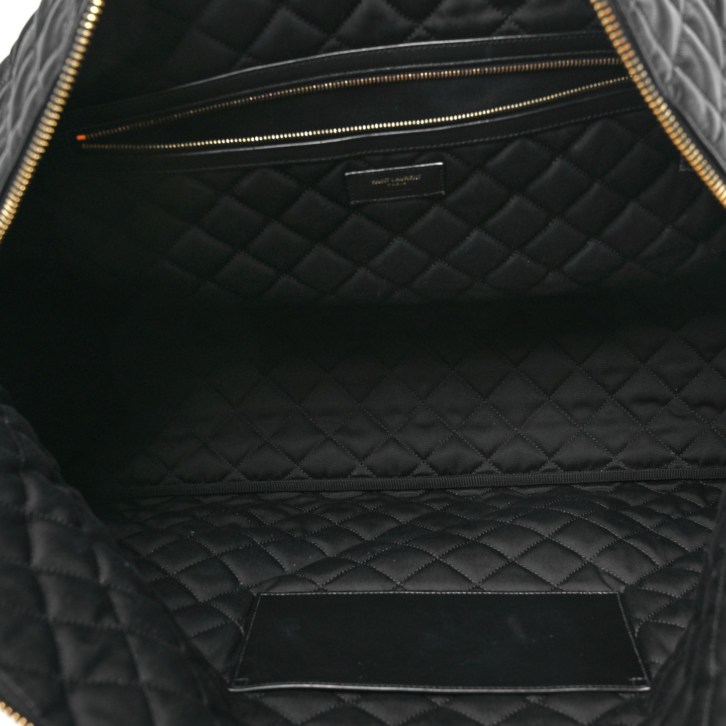 Calfskin Quilted ES Giant Travel Bag Black