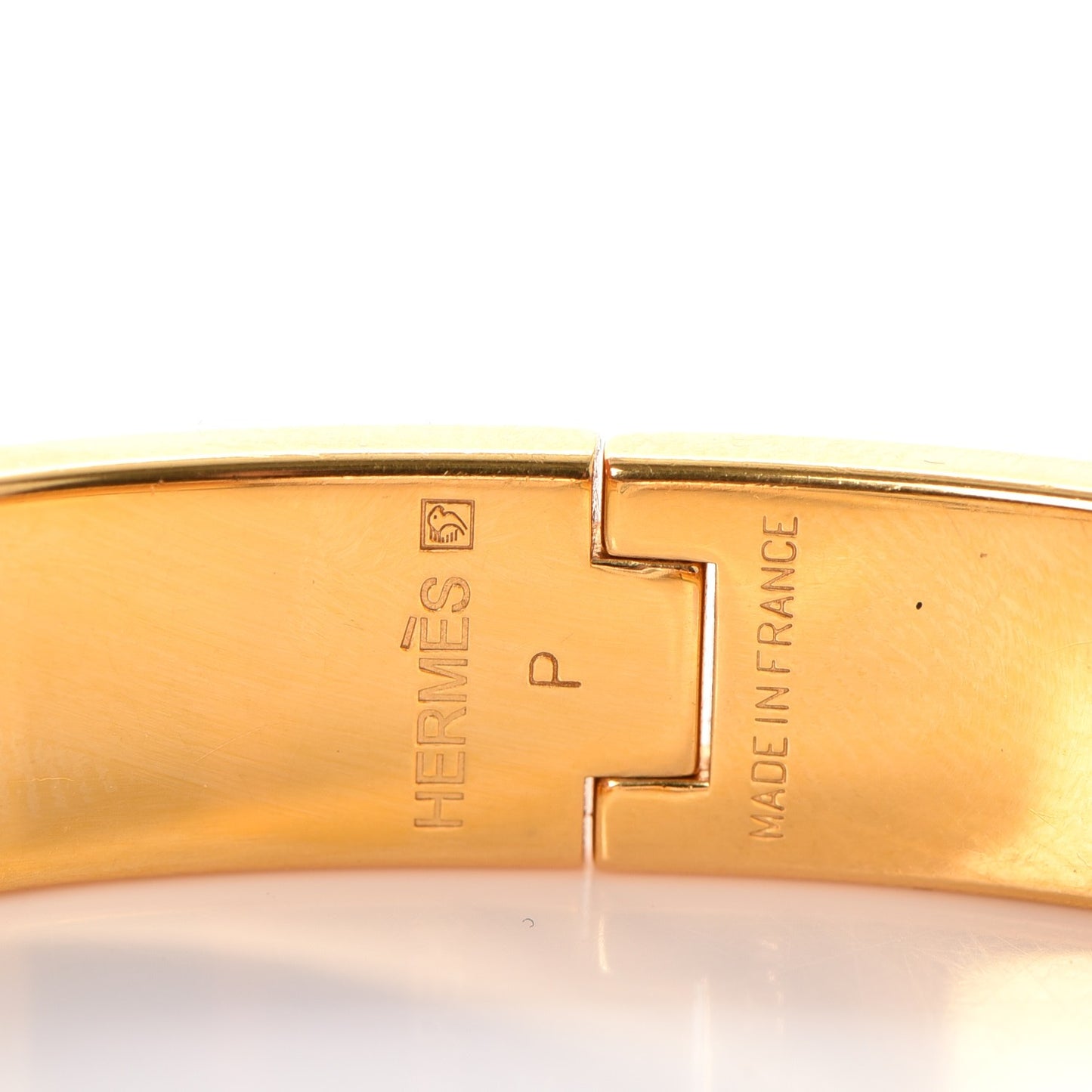 Enamel Narrow Clic Clac H Bracelet PM Bourgogne