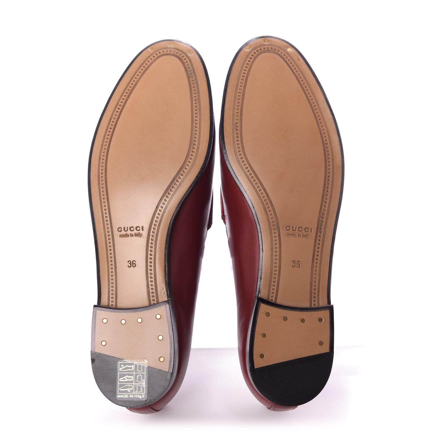 Gucci Calfskin Womens Jordaan Loafers 36 Hibiscus Red 6 of 12