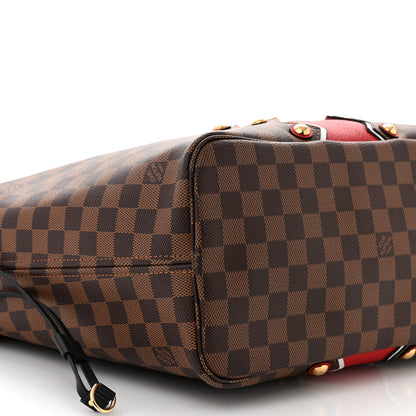 Louis Vuitton Damier Ebene Karakoram Neverfull MM 9 of 11