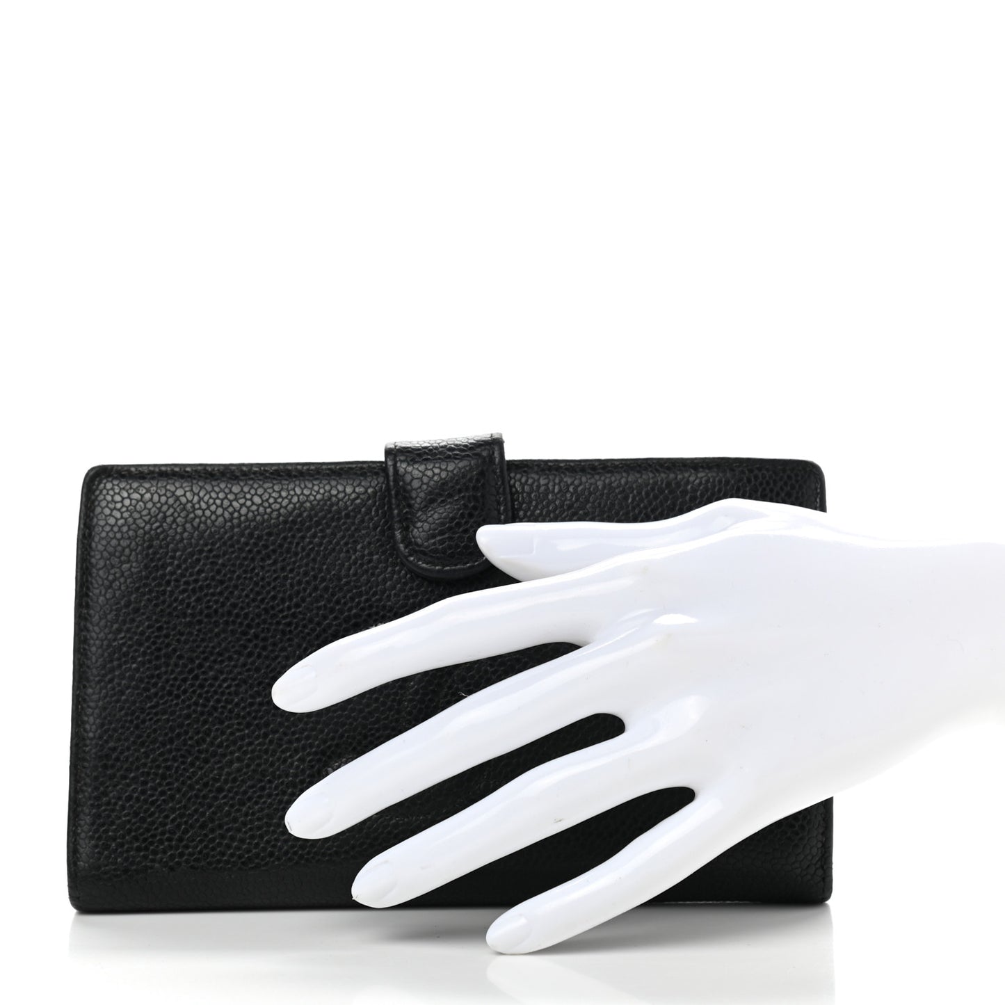 Caviar Timeless CC French Wallet Black