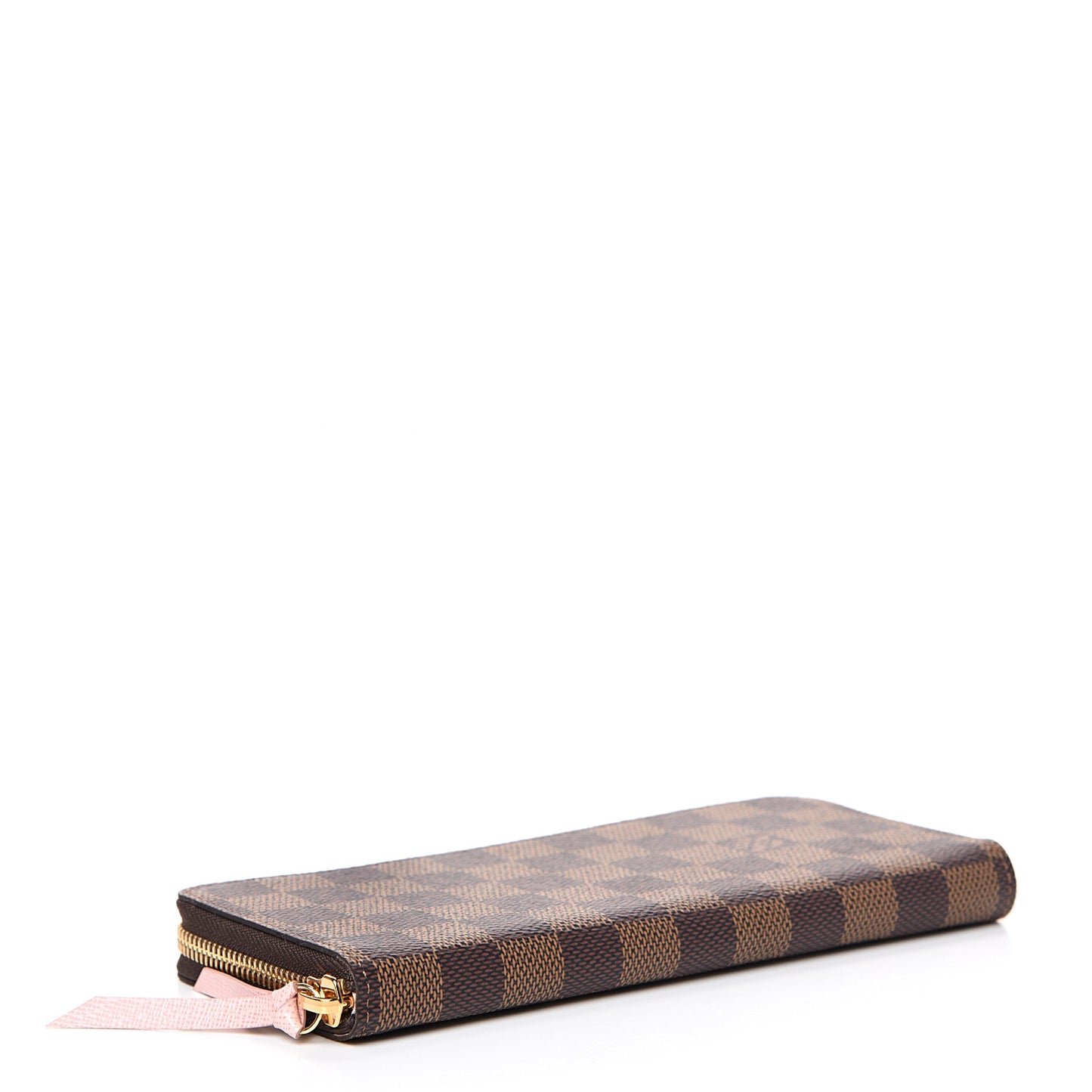 Damier Ebene Clemence Wallet Rose Ballerine