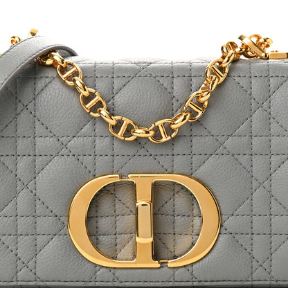 Christian Dior Calfskin Cannage Small Caro Bag Grey 8 of 12