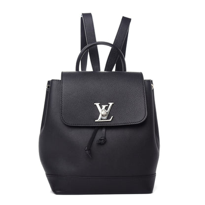 Louis Vuitton Calfskin Lockme Backpack Black 1 of 10