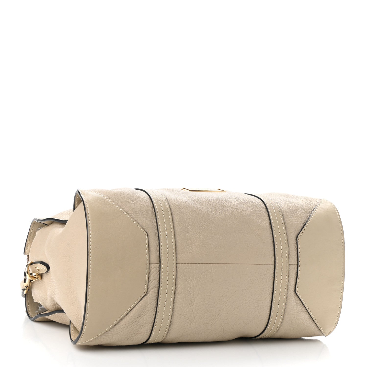 Burberry Calfskin Satchel Limestone 4 of 14