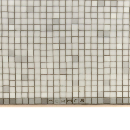 Hermes Porcelain Mosaique Au 24 Platinum Square Plate N°3 4 of 7