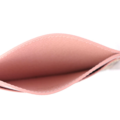 Louis Vuitton Damier Azur Daily Card Holder Rose Ballerine 4 of 4