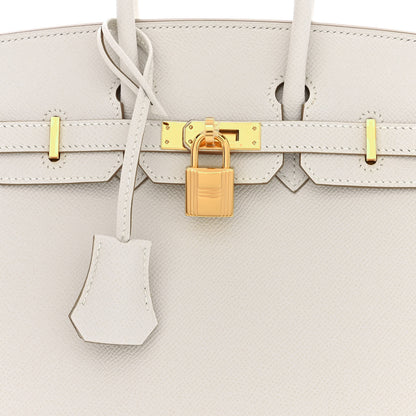 Hermes Epsom Birkin Sellier 25 Gris Pale 8 of 11
