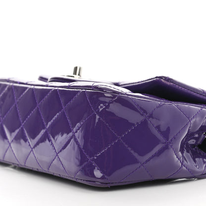 Chanel Patent Quilted Mini Rectangular Flap Purple 10 of 13