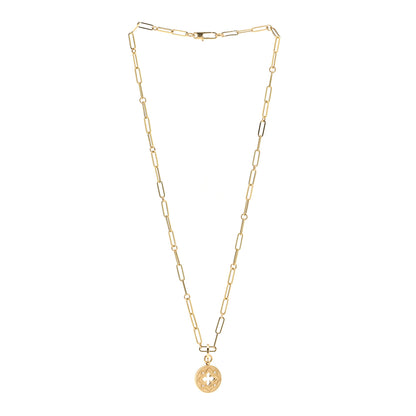Roberto Coin 18K Yellow Gold Diamond Double O Paperclip Link Necklace 3 of 4