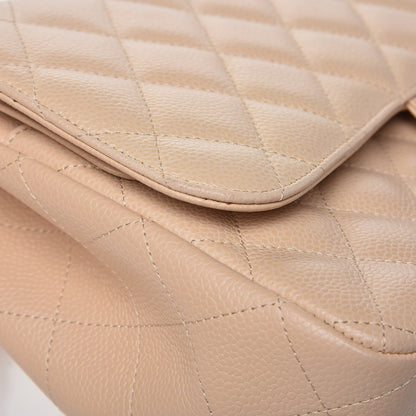 Chanel Caviar Quilted Jumbo Double Flap Beige Clair 13 of 14