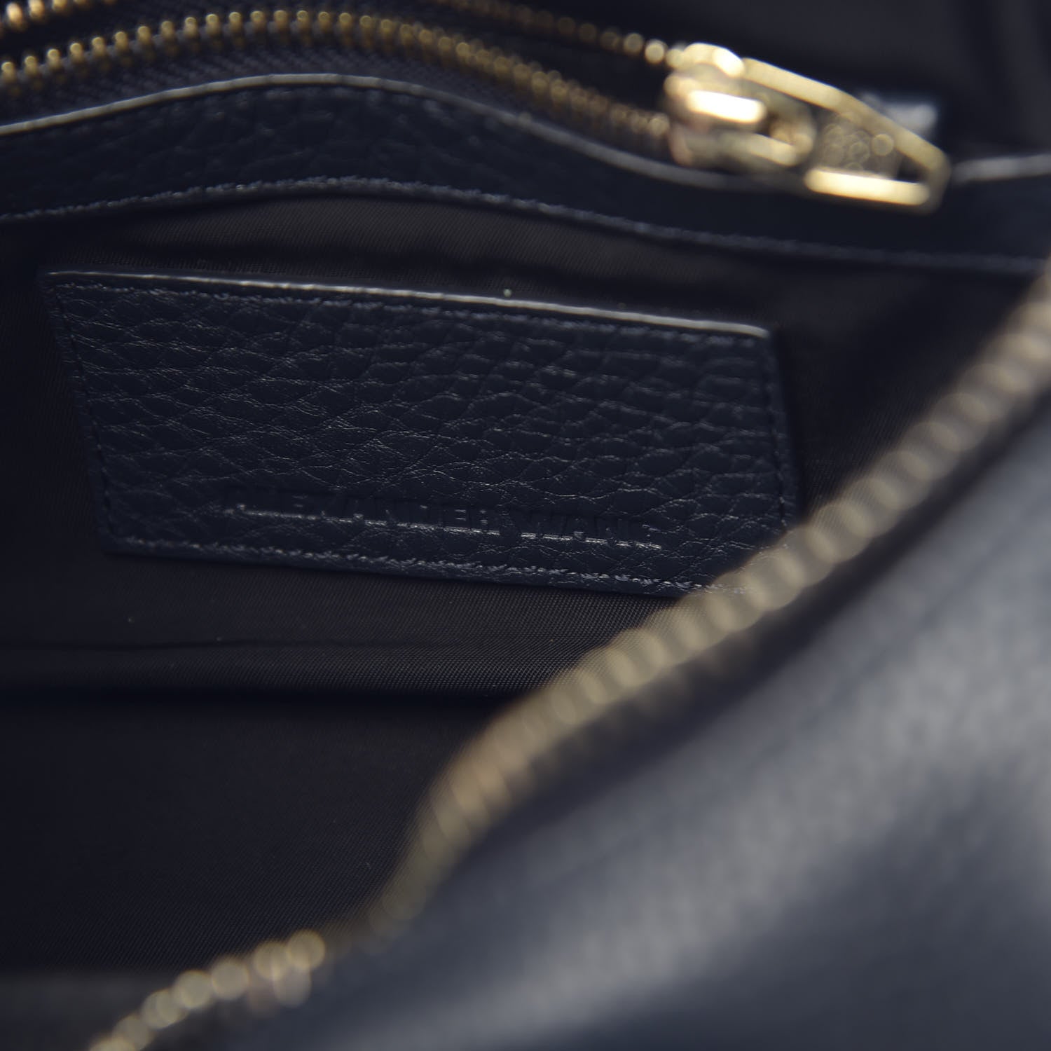 Alexander Wang Pebbled Lambskin Mini Rockie Navy Pale Gold Hardware 7 of 11