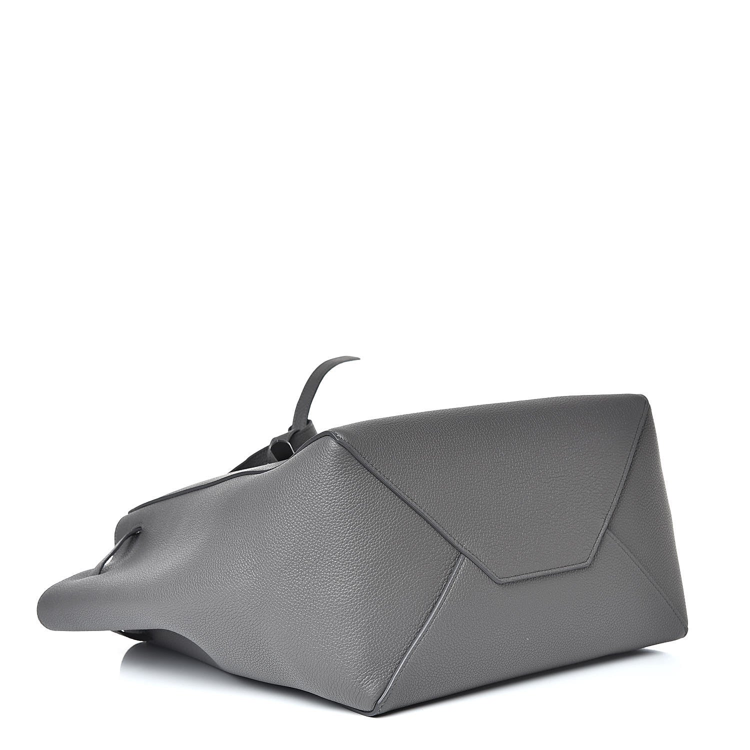 Celine Soft Grained Calfskin Small Belt Cabas Phantom Grey 4 of 10