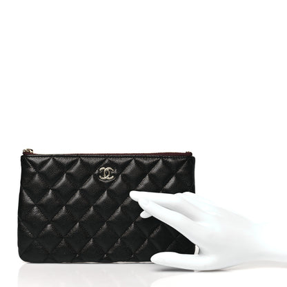 Chanel Caviar Quilted Cosmetic Case Black 2 of 9