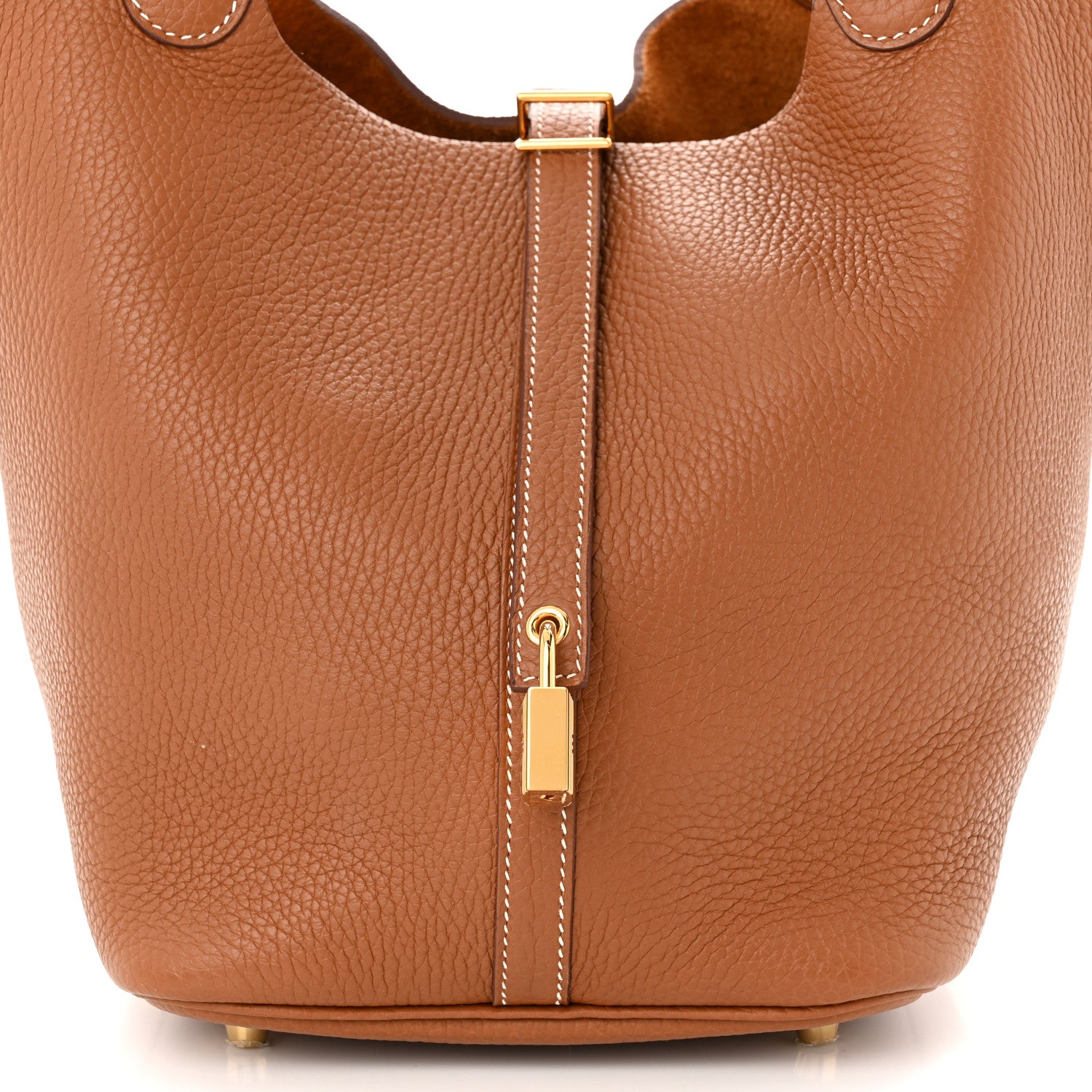 Hermes Taurillon Clemence Picotin Lock 22 MM Gold 8 of 10