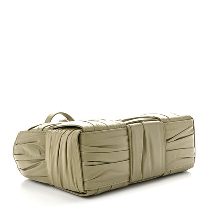 Bottega Veneta Foulard Intrecciato Pleated Arco Tote Travertine 5 of 10