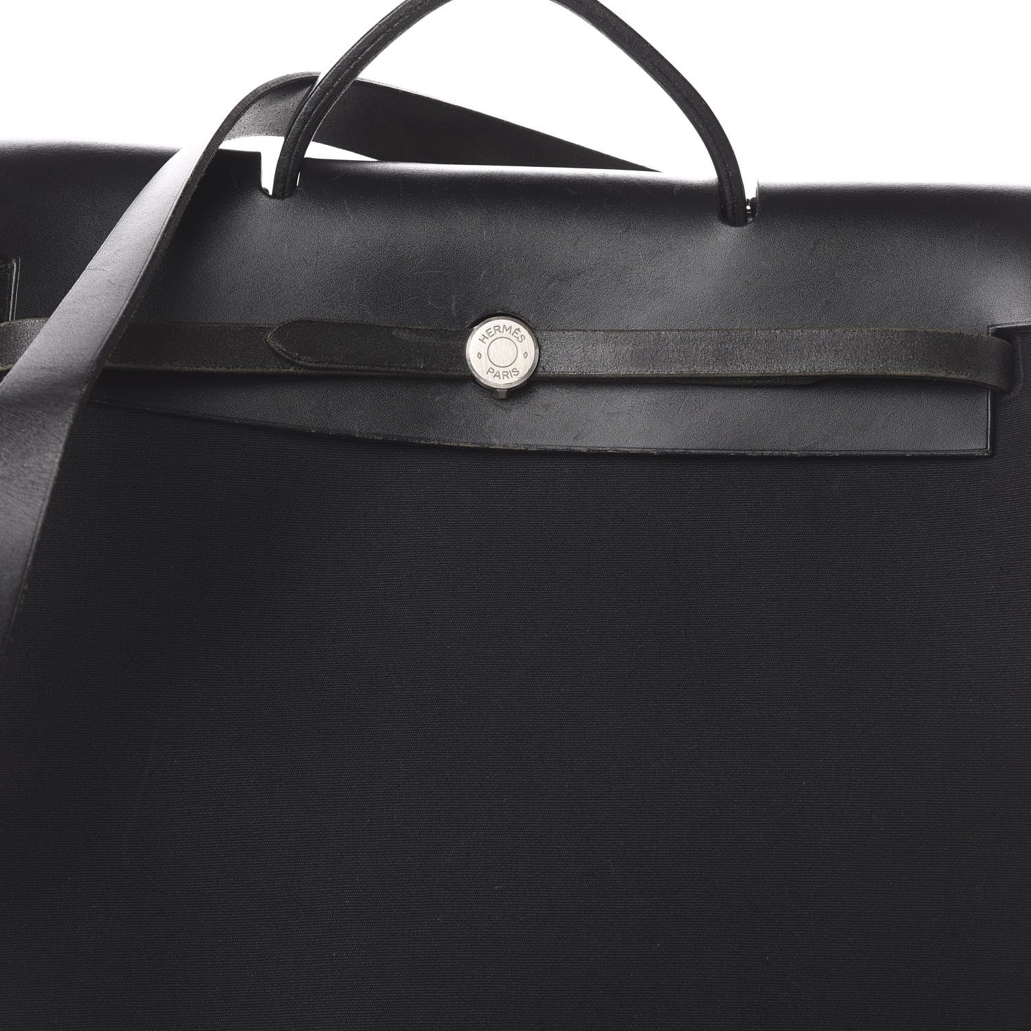 Hermes Toile Vache Calfskin Herbag 39 MM Black 9 of 9