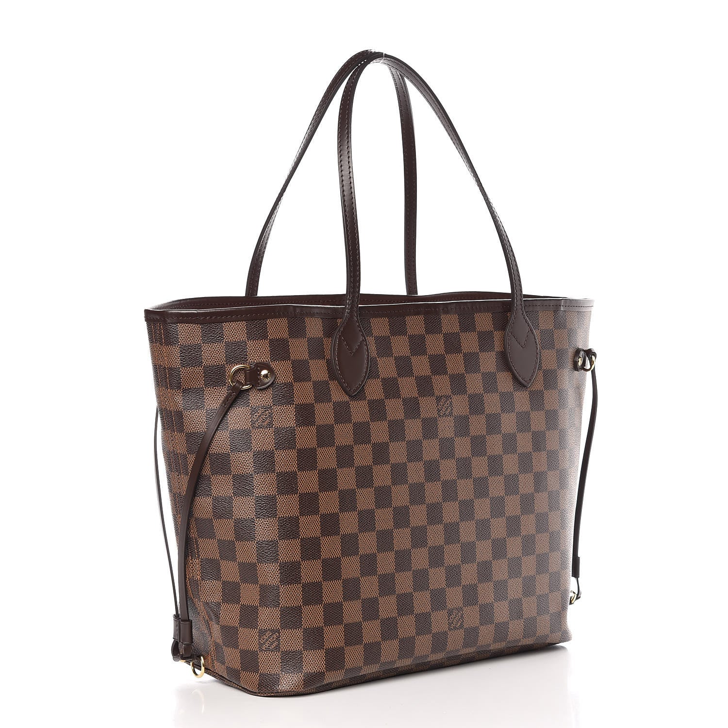 Louis Vuitton Damier Ebene Neo Neverfull MM Rose Ballerine 4 of 15