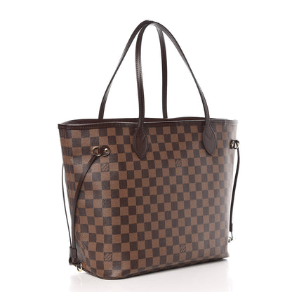 Louis Vuitton Damier Ebene Neo Neverfull MM Rose Ballerine 4 of 15