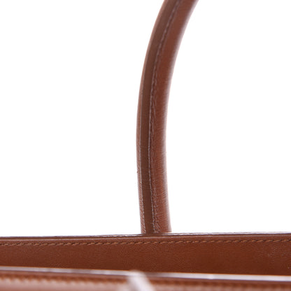 Saint Laurent Calfskin Large Sac De Jour Carryall Cognac 24 of 32