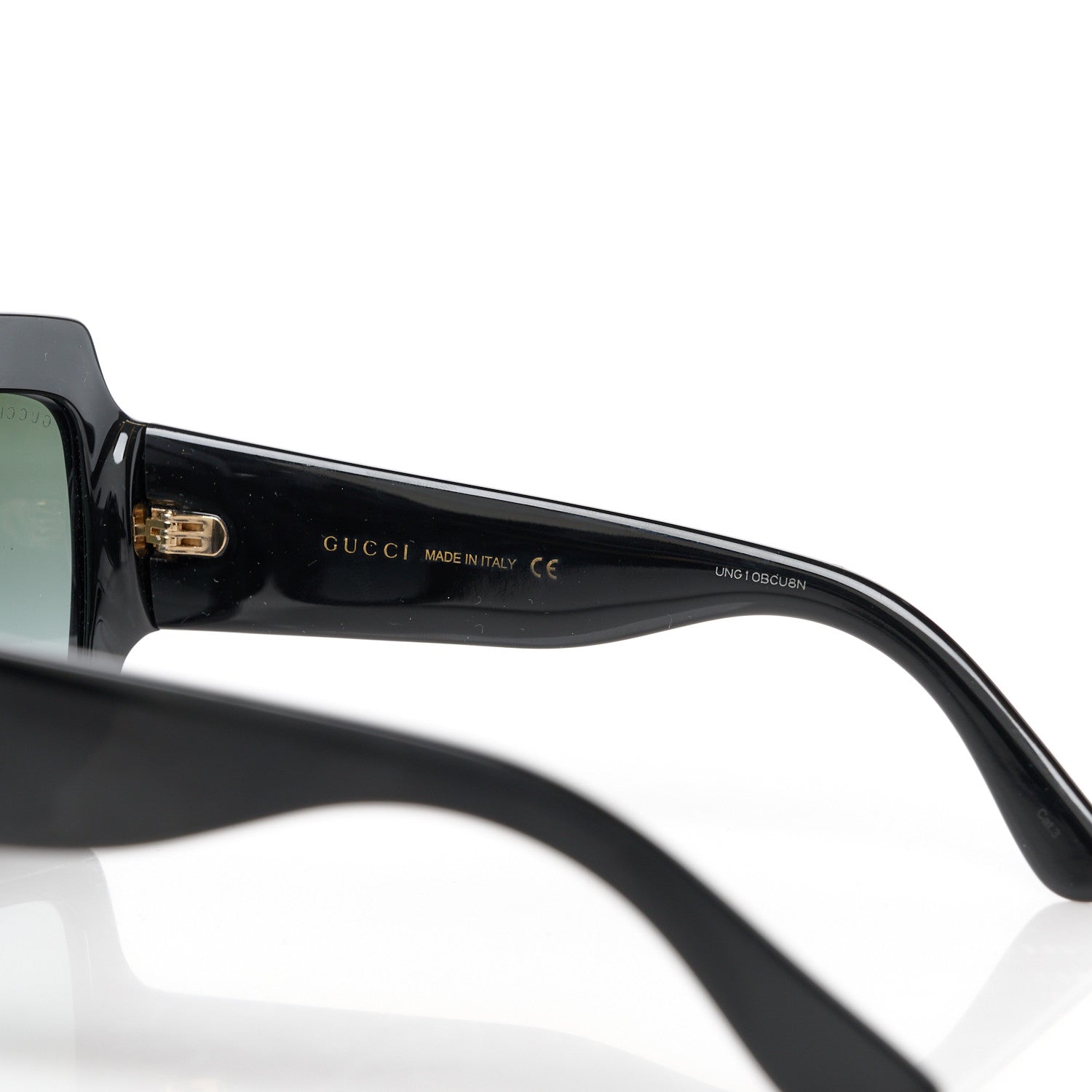 Gucci Acetate Square Frame Sunglasses GG0053S Black 5 of 8