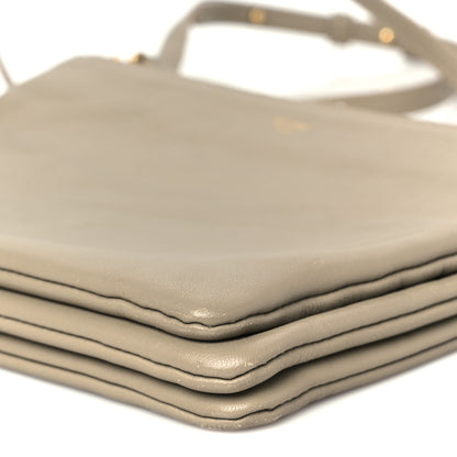 Celine Lambskin Large Trio Crossbody Bag Beige 11 of 12