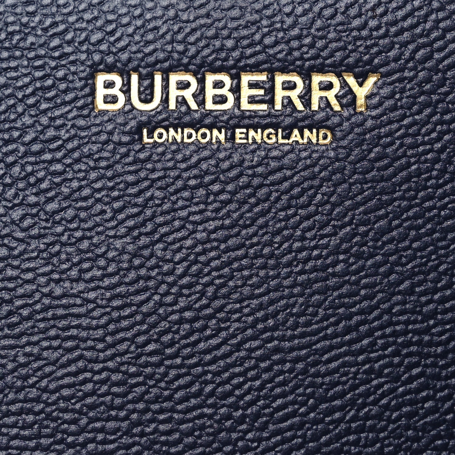 Burberry Calfskin Mega Check Mini Banwell Tote Dark Canvas Blue 7 of 13
