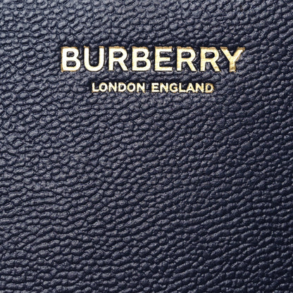 Burberry Calfskin Mega Check Mini Banwell Tote Dark Canvas Blue 7 of 13