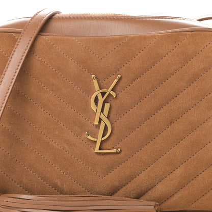 Saint Laurent Suede Matelasse Monogram Lou Camera Bag Cinnamon 10 of 11