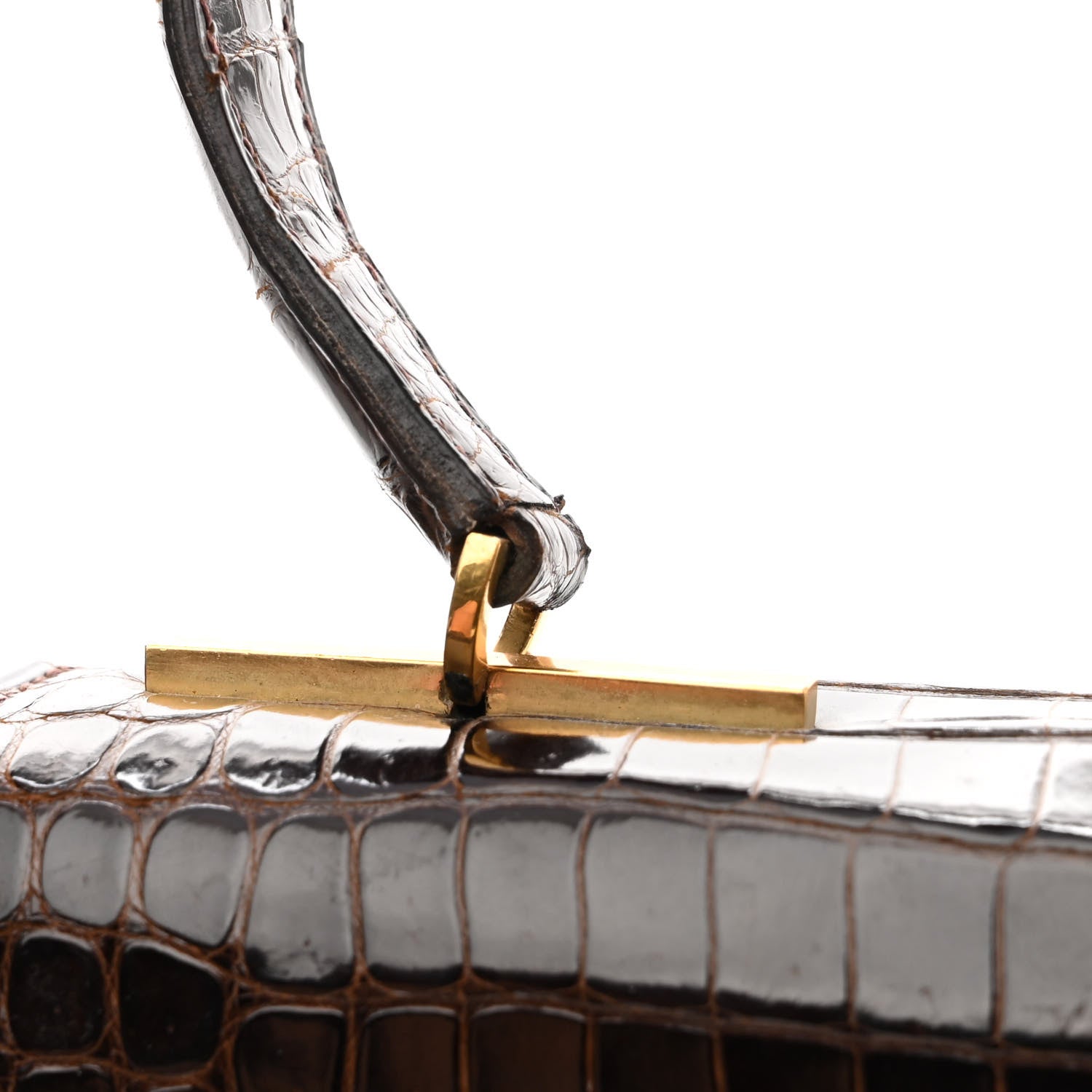 Hermes Shiny Crocodile Pascal Havane 15 of 15