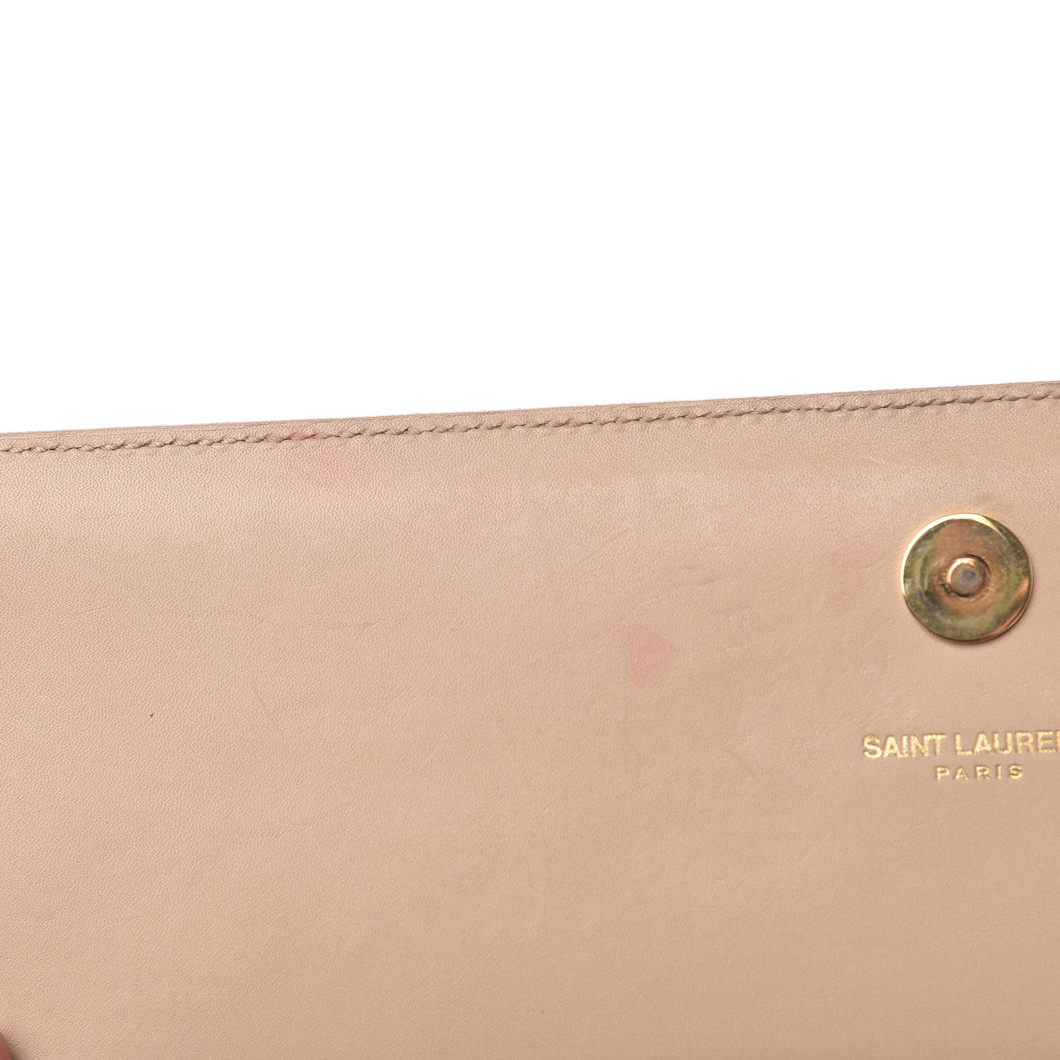 Saint Laurent Smooth Calfskin Cassandre Clutch Nude Powder 8 of 17