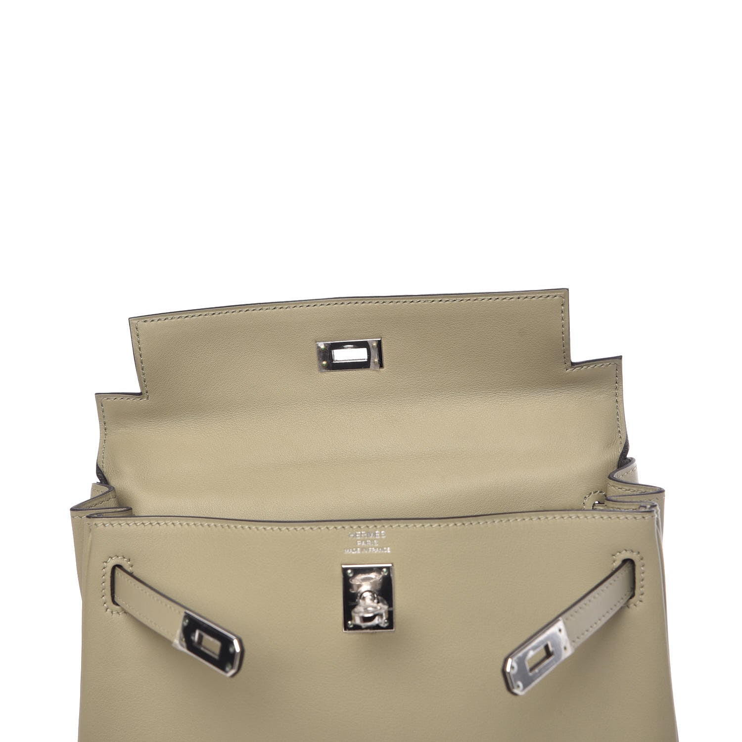 Hermes Swift Kelly Retourne 25 Sauge 9 of 41