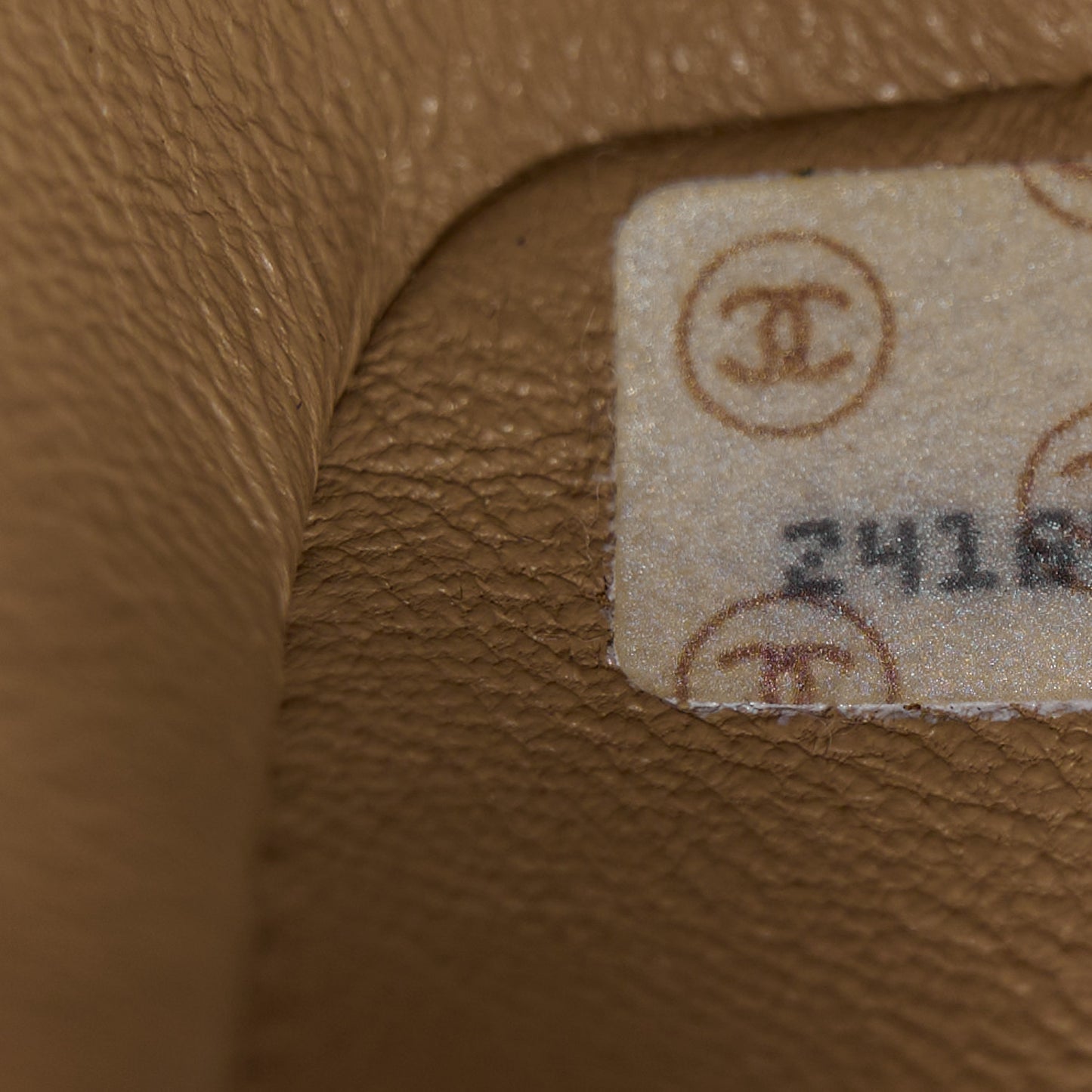 Lambskin Quilted Medium Single Flap Beige