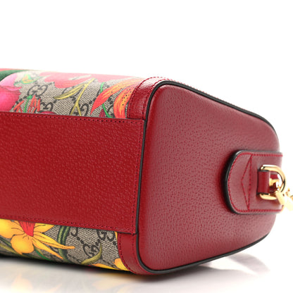 Gucci GG Supreme Monogram Flora Web Medium Ophidia Boston Red 9 of 9