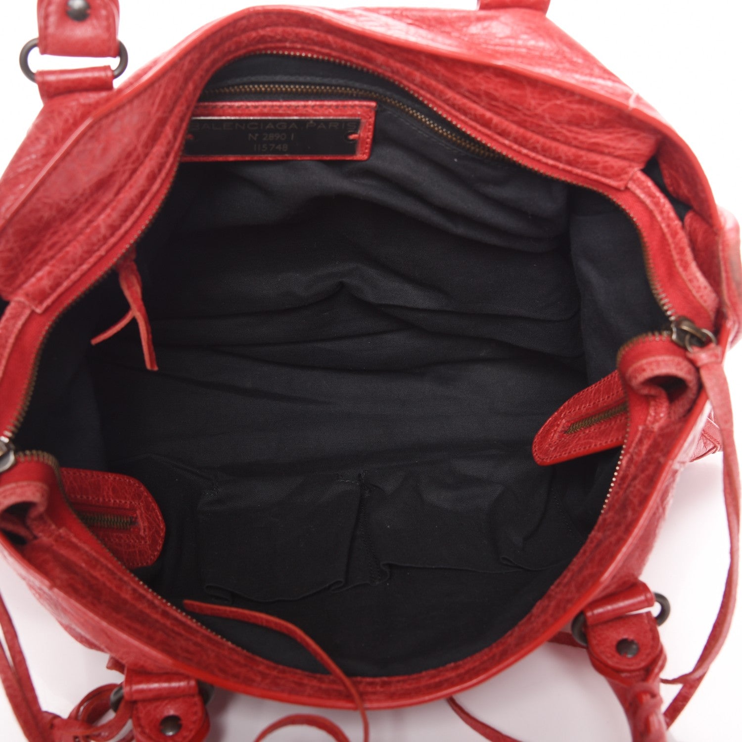 Balenciaga Agneau Classic Hardware City Rouge Cardinal 6 of 8
