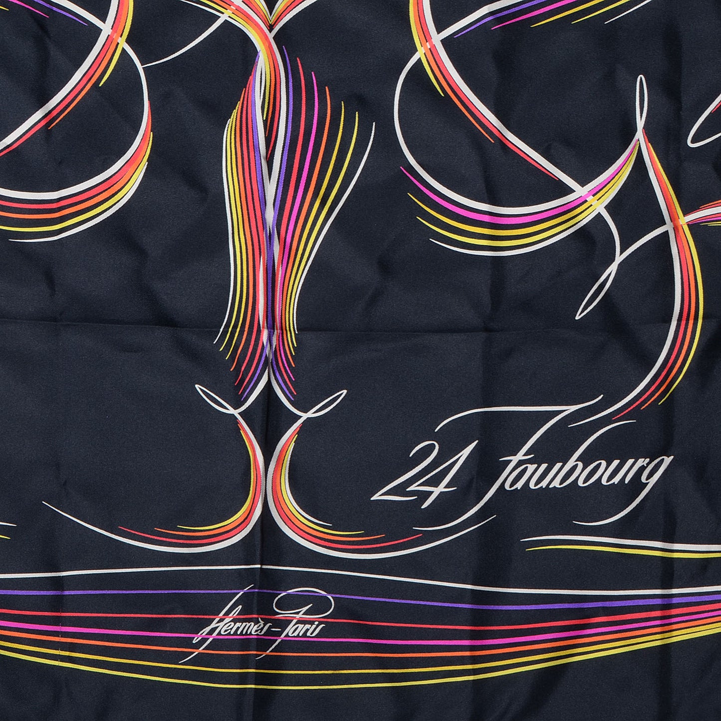 Silk 24 Faubourg Scarf 90 Black
