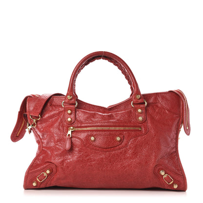 Balenciaga Agneau Giant 12 Gold Hardware City Rouge Cardinal 3 of 12
