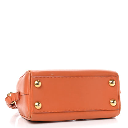 Saint Laurent Lambskin Classic Duffle Toy Orange 3 of 10