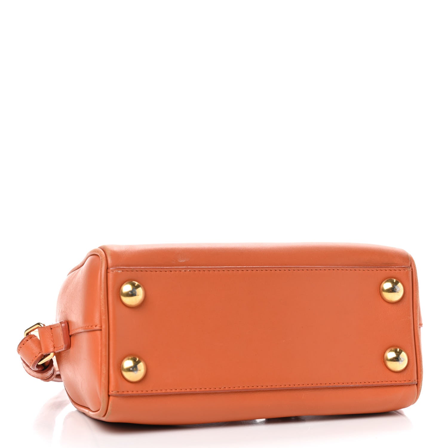 Saint Laurent Lambskin Classic Duffle Toy Orange 3 of 10