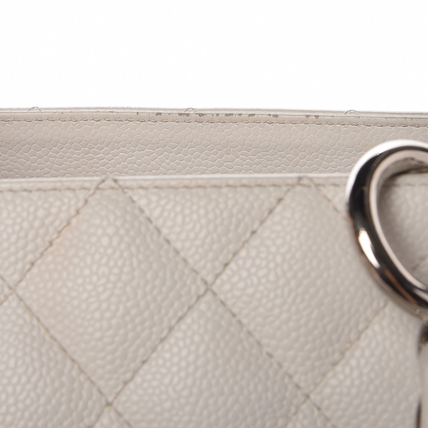 Chanel Caviar Quilted Grand Shopping Tote GST White 11 of 24