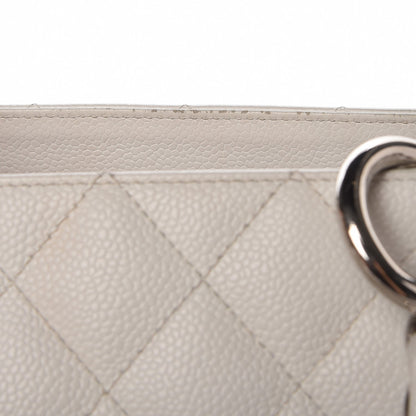 Chanel Caviar Quilted Grand Shopping Tote GST White 11 of 24