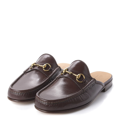 Gucci Goatskin Mens Horsebit Slippers 9 Light Brown 3 of 9