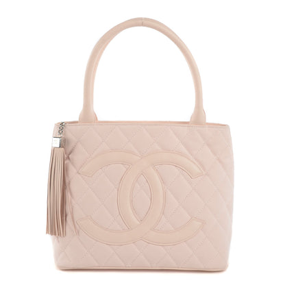 Chanel Canvas Caviar Tassel Tote Light Pink 1 of 10