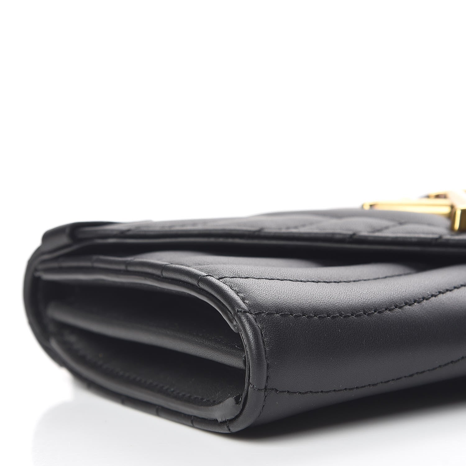 Louis Vuitton Calfskin New Wave Long Wallet Black 6 of 12
